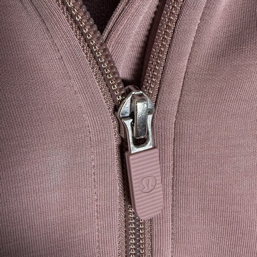 Lululemon Brushed Softstreme Half Zip Womens Sz 6 in Twilight Rose W3IDXS - Picture 3 of 7
